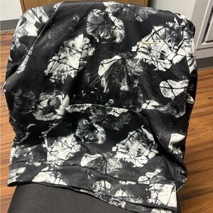 Black and White Abstract Print Nike Hoodie